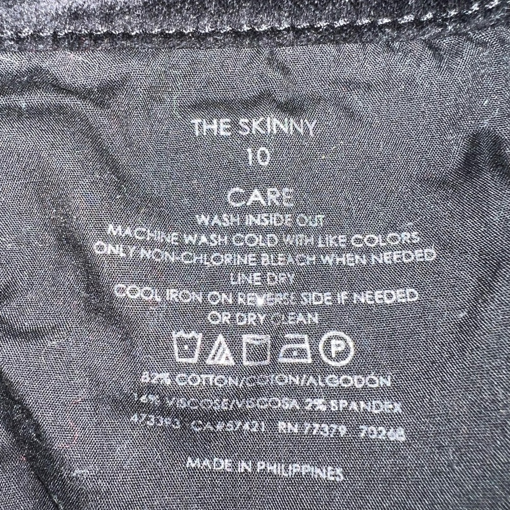 Super Cute Ann Taylor The Skinny Black Velvet Pants! - Picture 5 of 5
